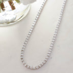 Baguette Bar Tennis Necklace