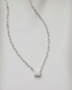 Radiant Halo Paperlink Chain Necklace