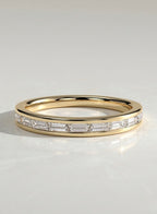 The Endless Light - Channel Set Baguette Inlay Band