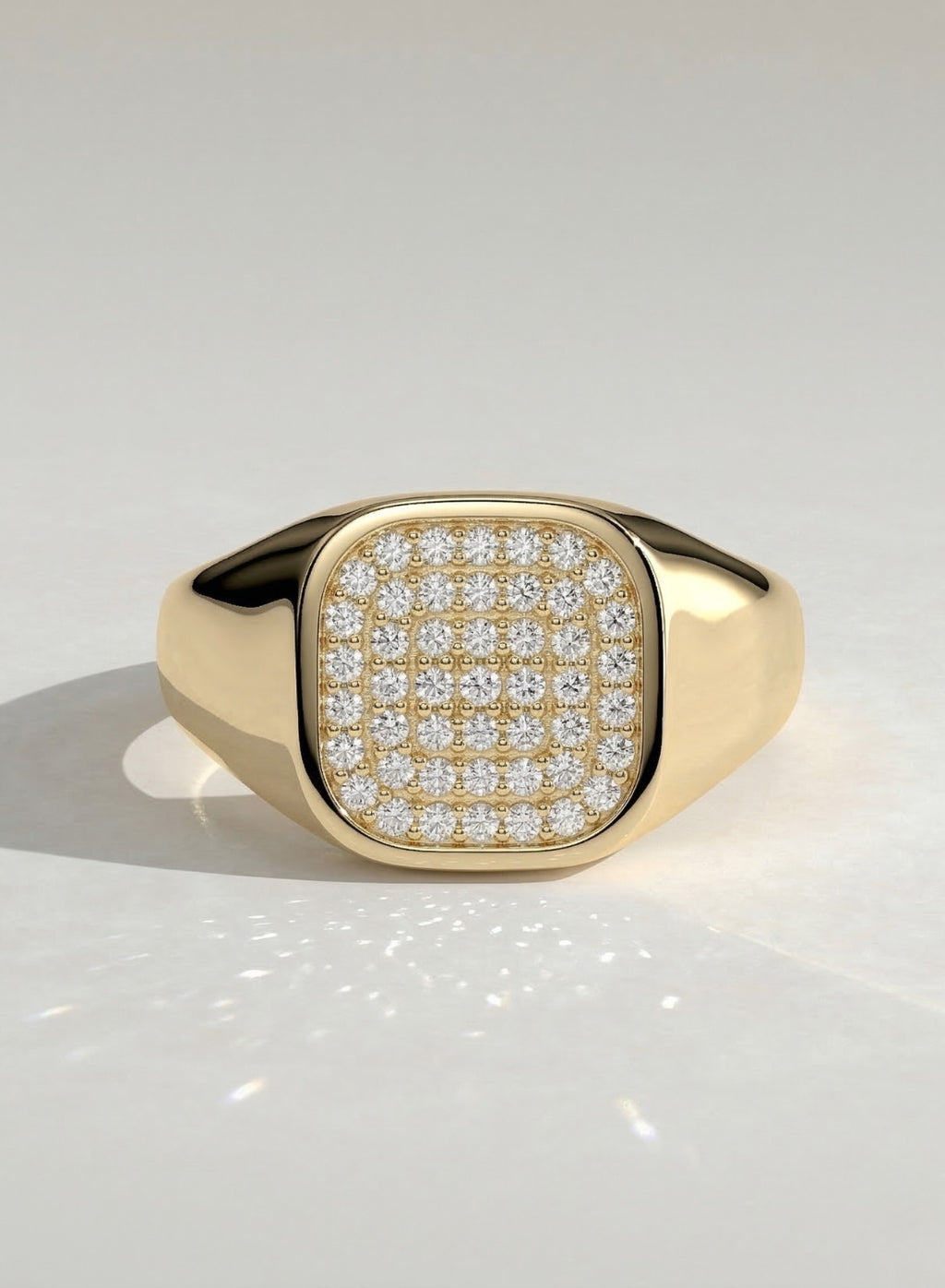 The Noah Ring - Square Diamond Signet Men’s Ring