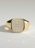 The Noah Ring - Square Diamond Signet Men’s Ring