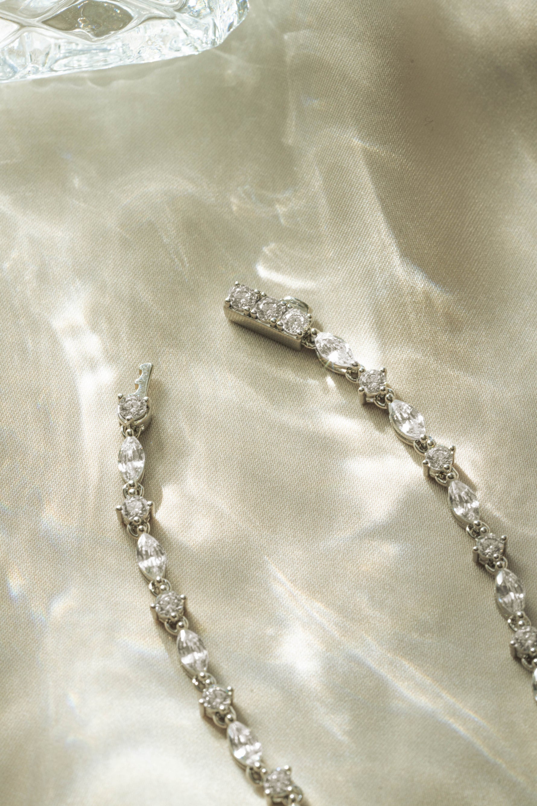 Pear Drop Tennis Necklace