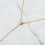 Pear Drop Lariat Necklace