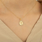 A Letter Diamond Initial Necklace