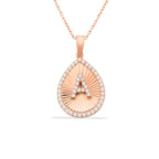 A Letter Diamond Initial Necklace
