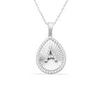 A Letter Diamond Initial Necklace