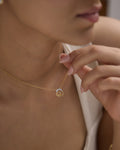 Amour Swirl Diamond Heart Necklace