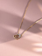 Amour Swirl Diamond Heart Necklace