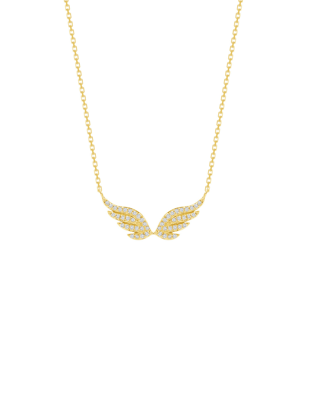 Angel Wings Diamond Necklace