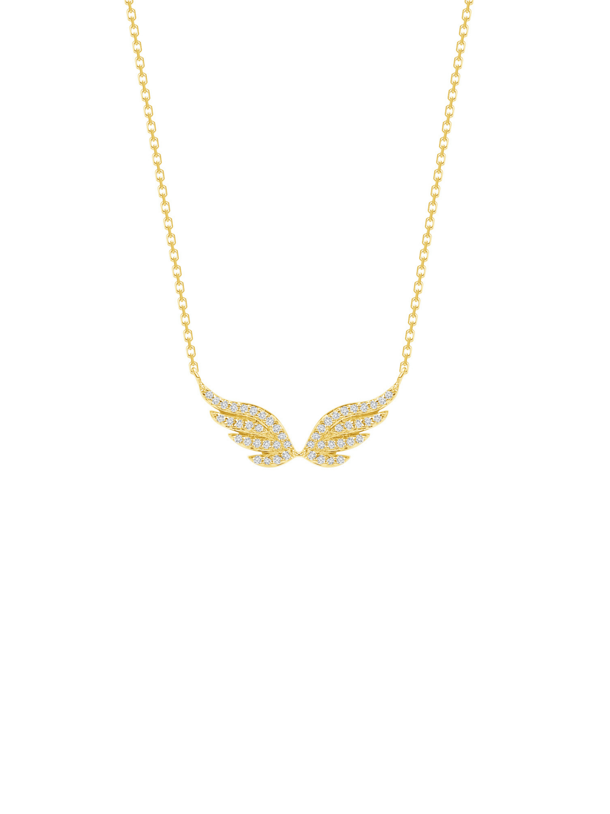 Angel Wings Diamond Necklace
