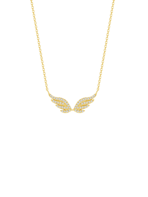 Angel Wings Diamond Necklace