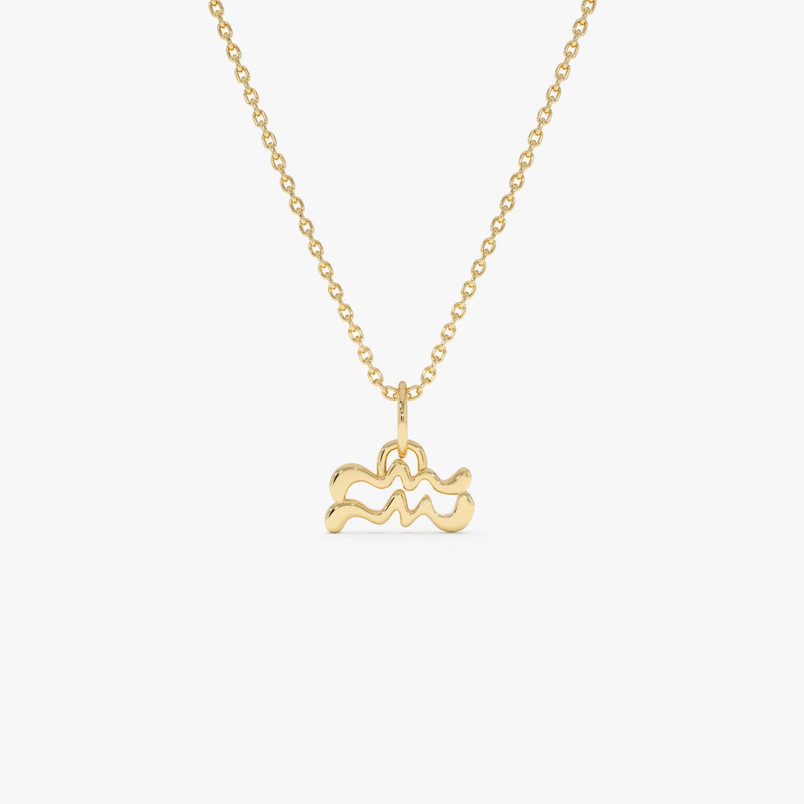 Aquarius Zodiac Necklace