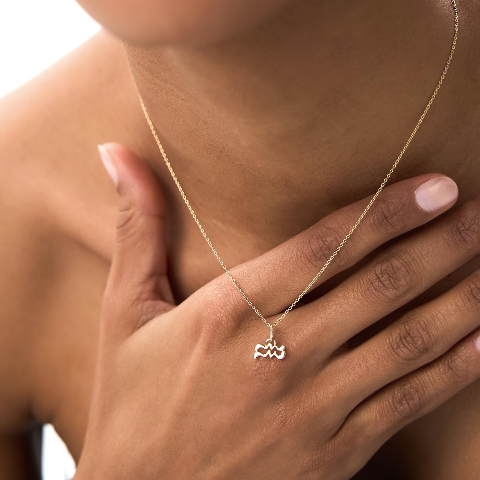 Aquarius Zodiac Necklace