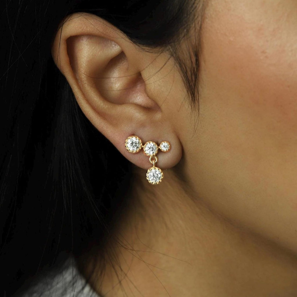 Trio Drop Earrings