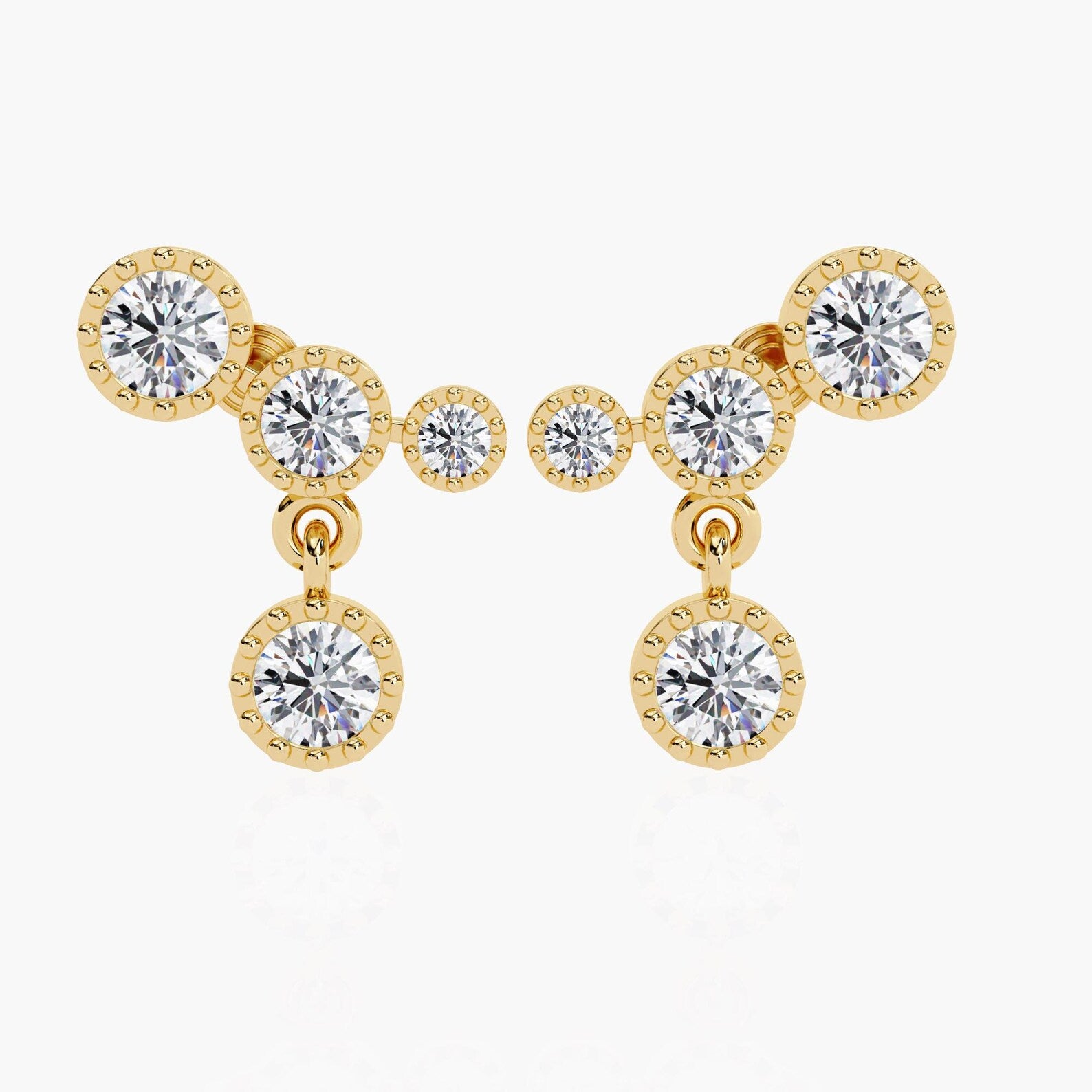 Trio Drop Earrings