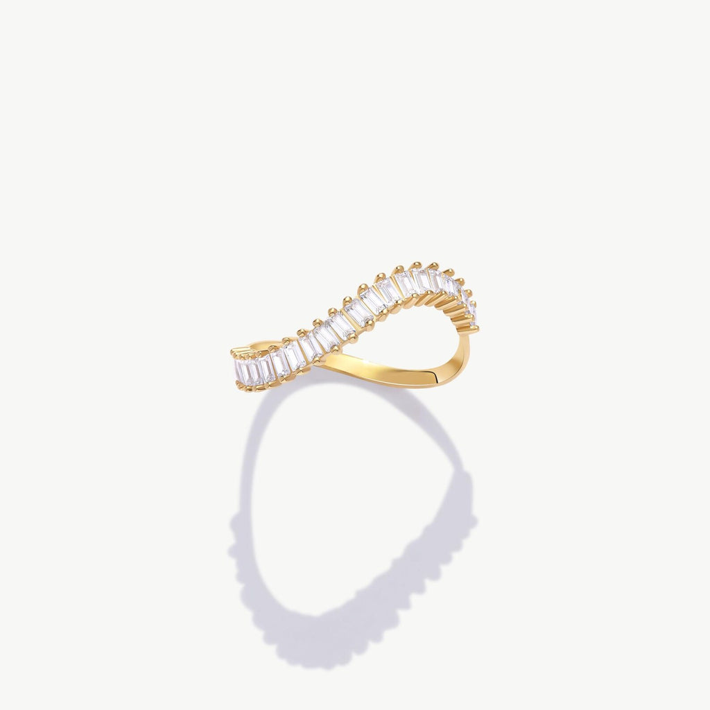 Baguette Curve Ring
