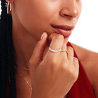 Baguette Curve Ring