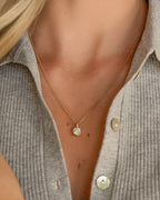 Bezel Setting Round Solitaire Pendant