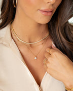 Bezel Setting Round Solitaire Pendant
