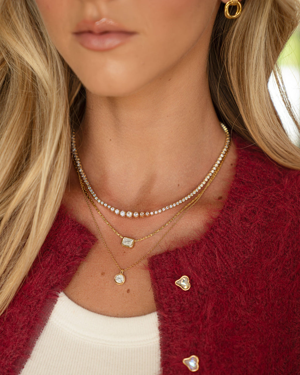 Bezel Setting Round Solitaire Pendant
