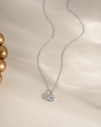 Bezel Setting Round Solitaire Pendant