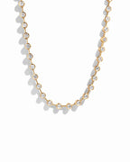 Bezel Station Tennis Necklace