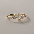 Bloom Diamond Bypass Ring
