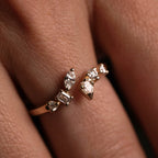 Bloom Diamond Bypass Ring