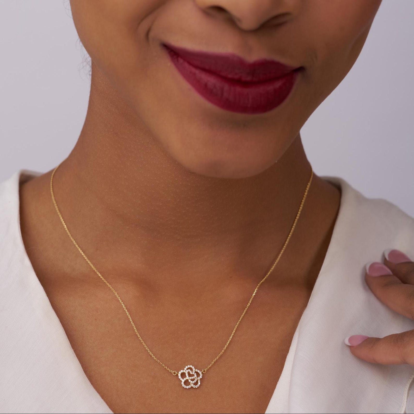 Blossom Heart Diamond Necklace