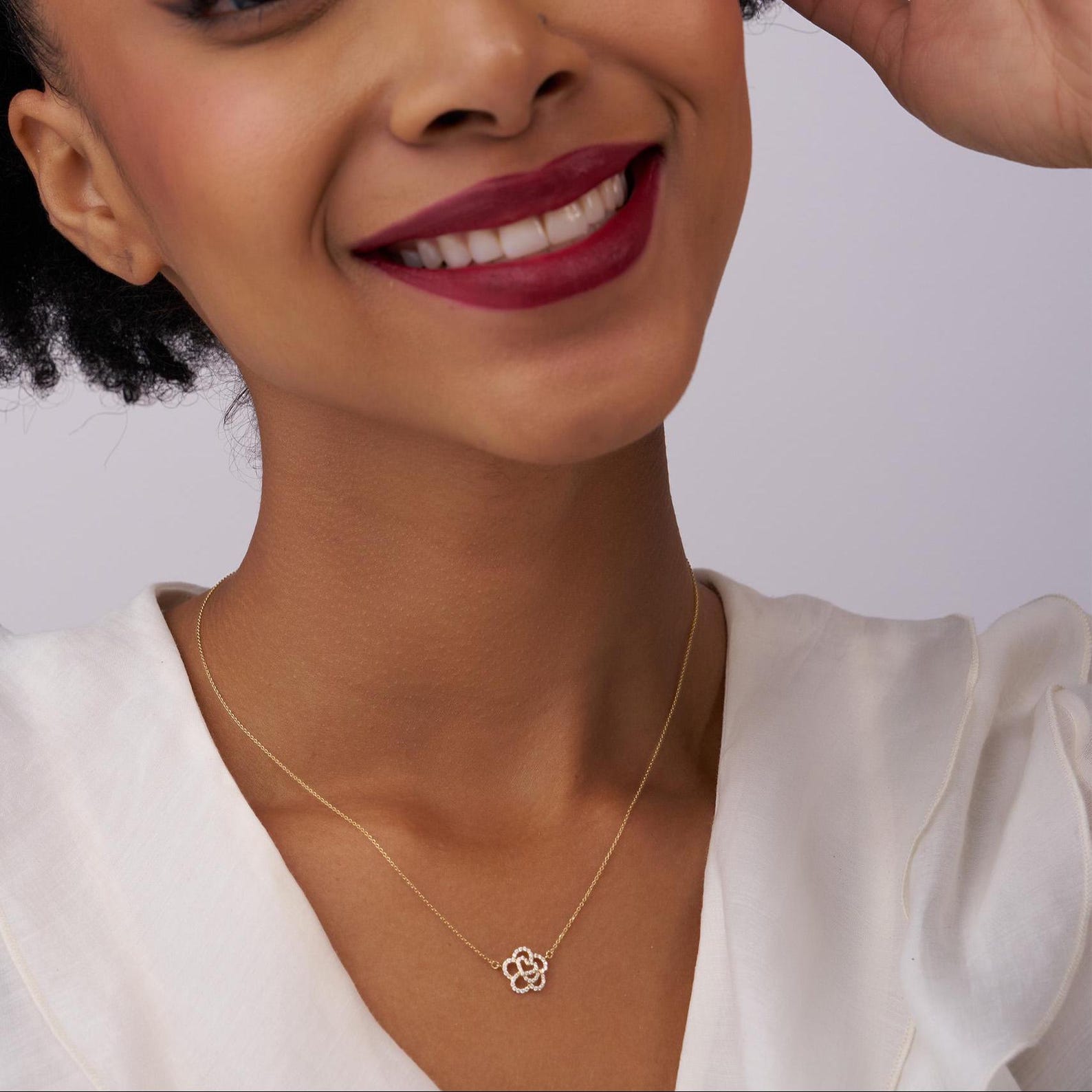 Blossom Heart Diamond Necklace