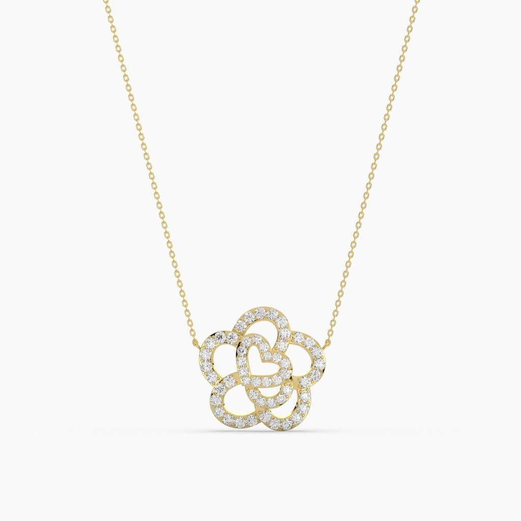 Blossom Heart Diamond Necklace