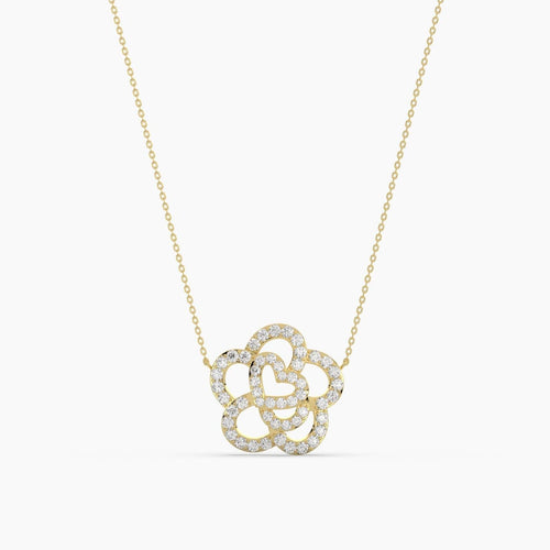 Blossom Heart Diamond Necklace