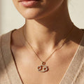 Cancer Zodiac Glyph Pendant Necklace