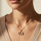 Cancer Zodiac Glyph Pendant Necklace