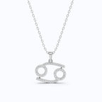 Cancer Zodiac Glyph Pendant Necklace