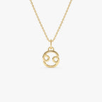 Cancer Zodiac Pendant Necklace