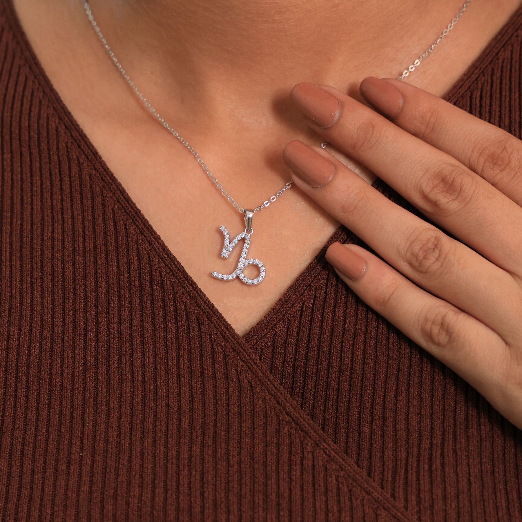 Capricorn Zodiac Charm Pendant Necklace