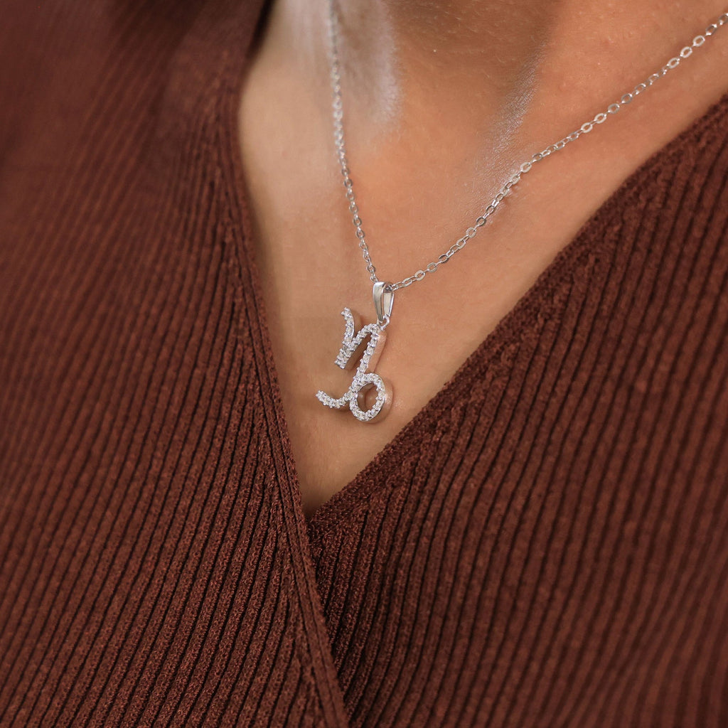 Capricorn Zodiac Charm Pendant Necklace