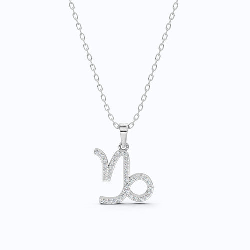 Capricorn Zodiac Charm Pendant Necklace