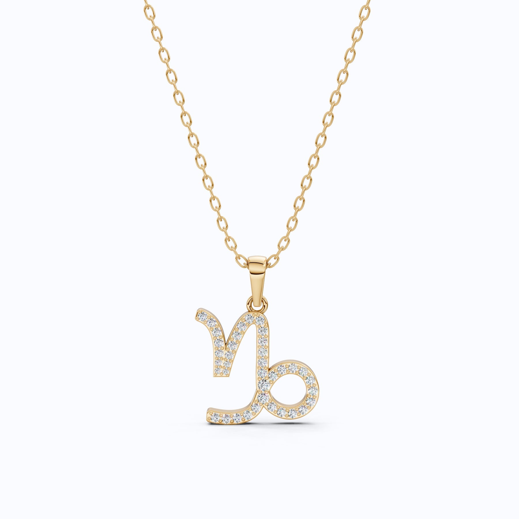 Capricorn Zodiac Charm Pendant Necklace