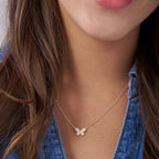 Celeste Butterfly Diamond Pendant Necklace
