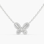 Celeste Butterfly Diamond Pendant Necklace