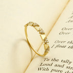 Triangle Diamond Wedding Ring