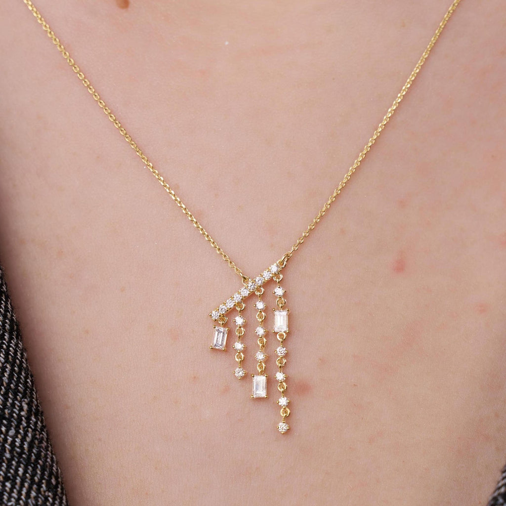 Chandelier Diamond Drop Necklace