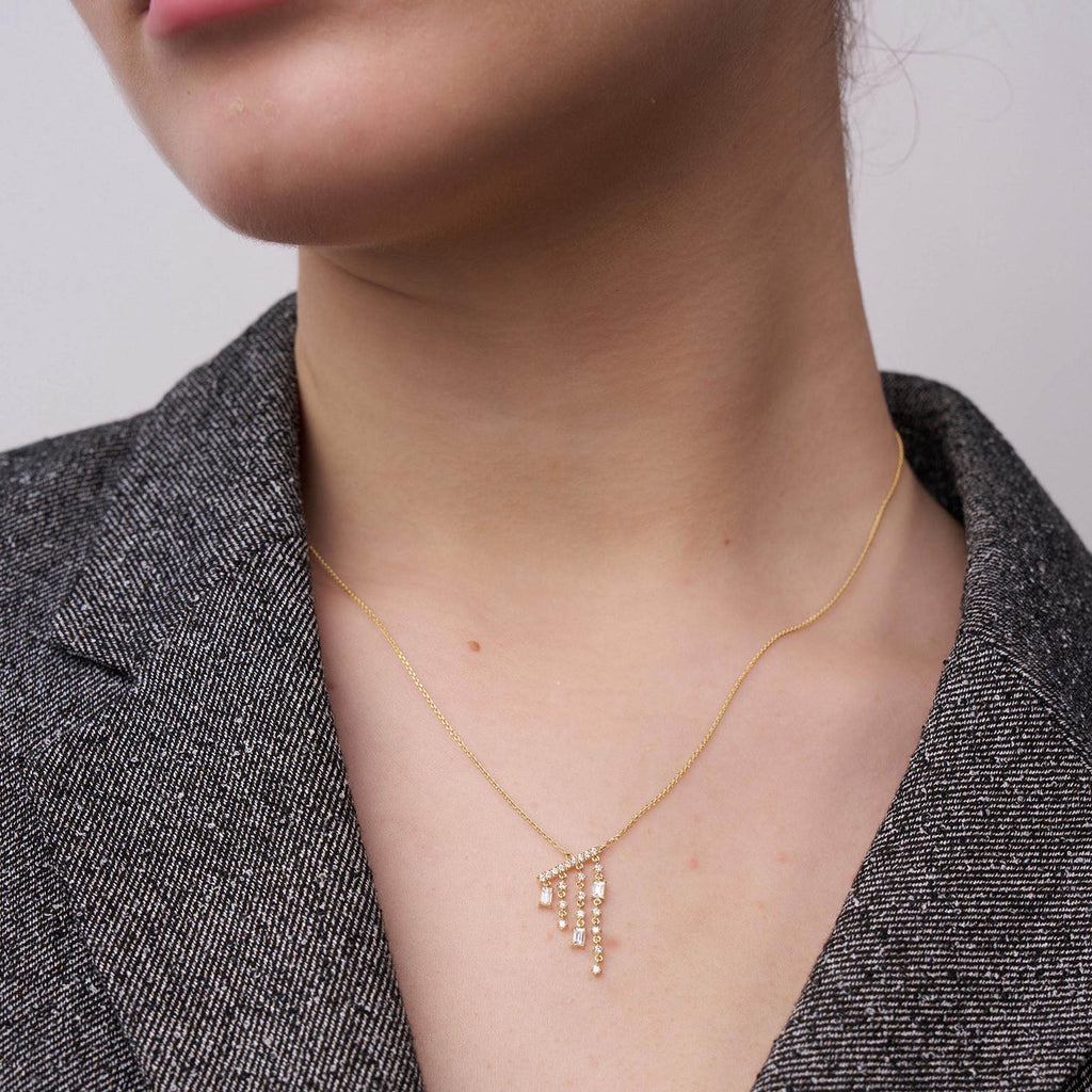 Chandelier Diamond Drop Necklace