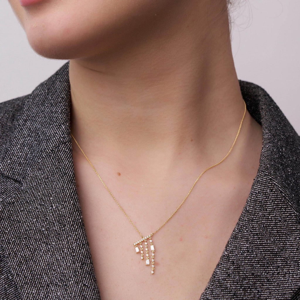 Chandelier Diamond Drop Necklace