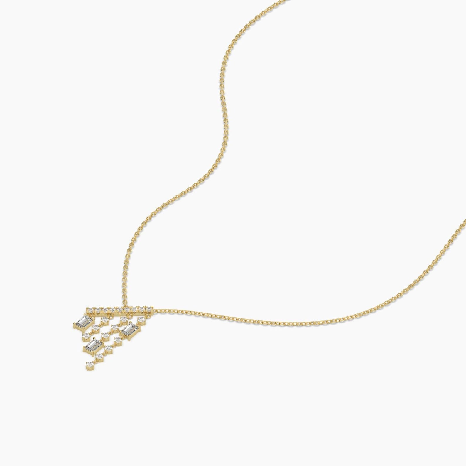 Chandelier Diamond Drop Necklace