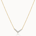 Classic Chevron Diamond Necklace