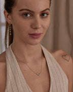 Classic Chevron Diamond Necklace