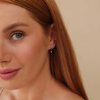 Classic Diamond Hoop Earrings